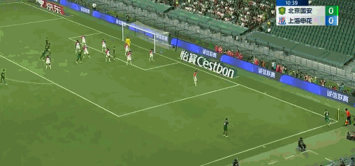 💥恩加德乌头球破门 国安1-0领先申花